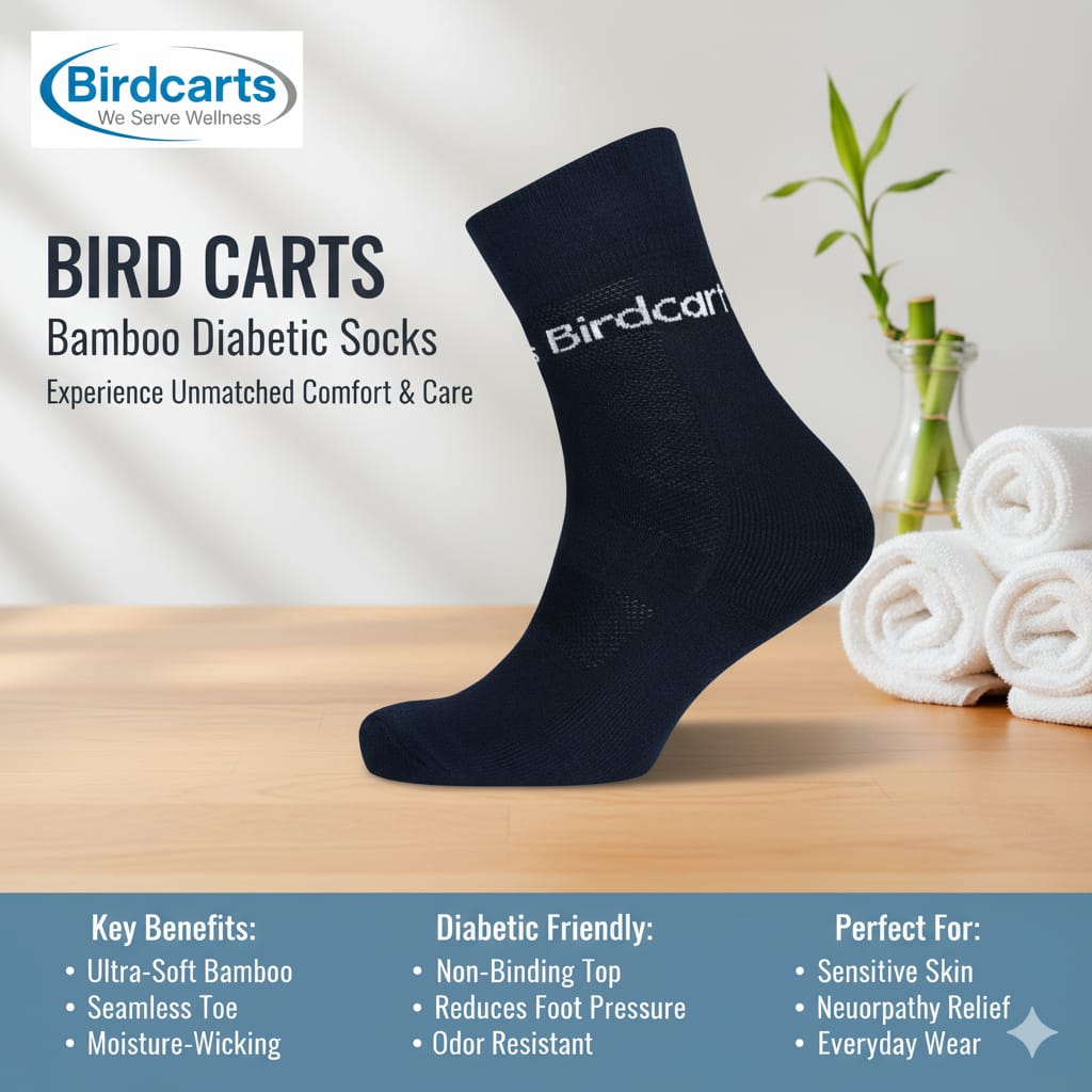 Step into Awareness: Why Diabetic Foot Care Matters & How Birdcarts Socks Can Help - Birdcarts