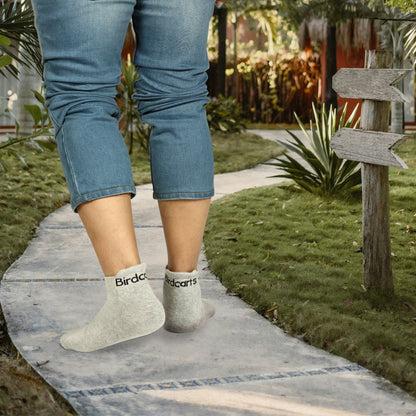 5 Pairs Sports Socks (Black,Navy Blue,White,Grey & Dark Grey) - Birdcarts