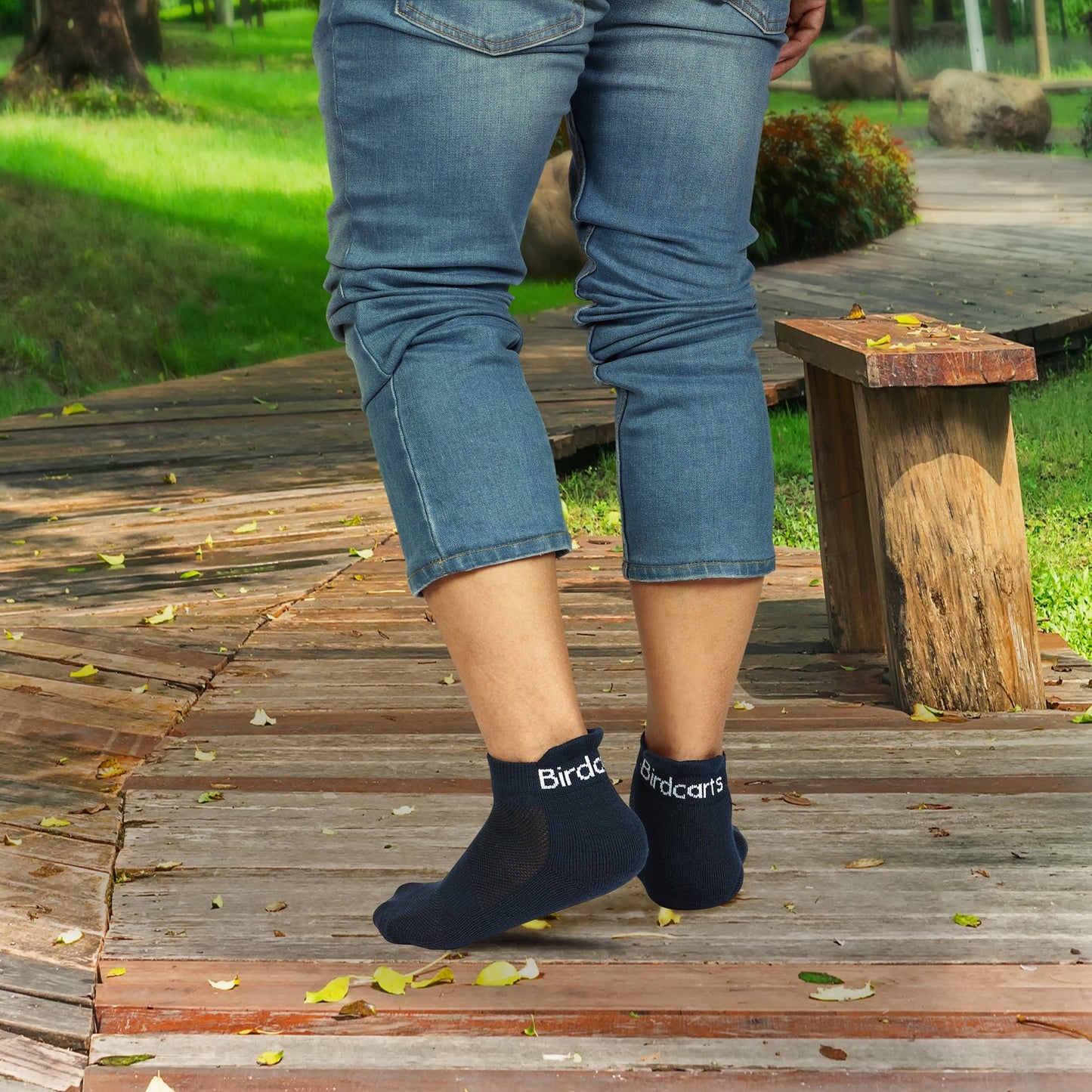 5 Pairs Sports Socks (Black,Navy Blue,White,Grey & Dark Grey) - Birdcarts