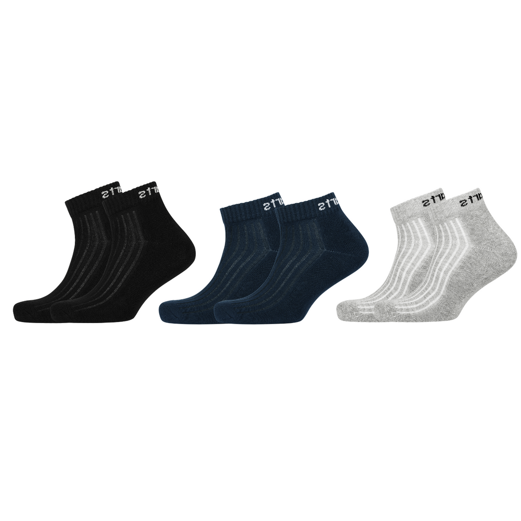 Birdcarts Ankle Ribbed Socks - 3 Pairs - Birdcarts