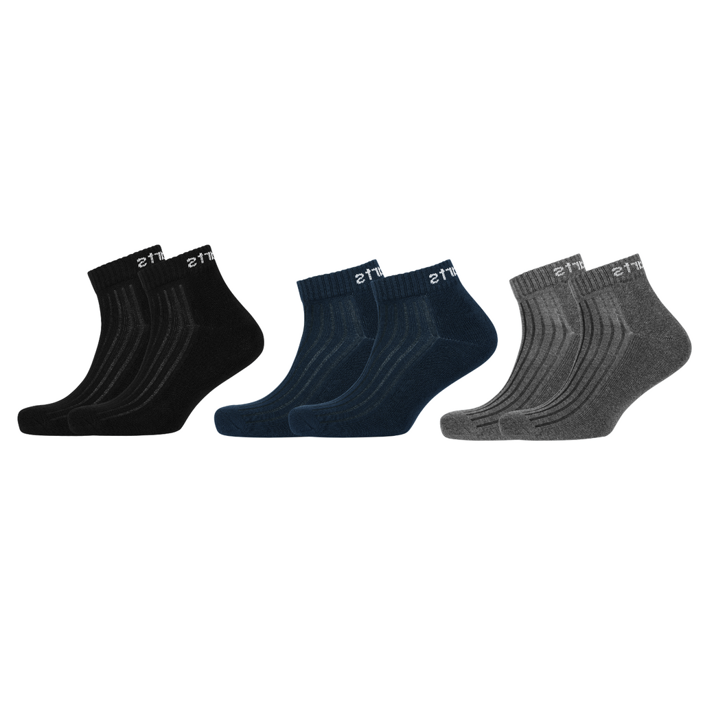 Birdcarts Ankle Ribbed Socks - 3 Pairs - Birdcarts