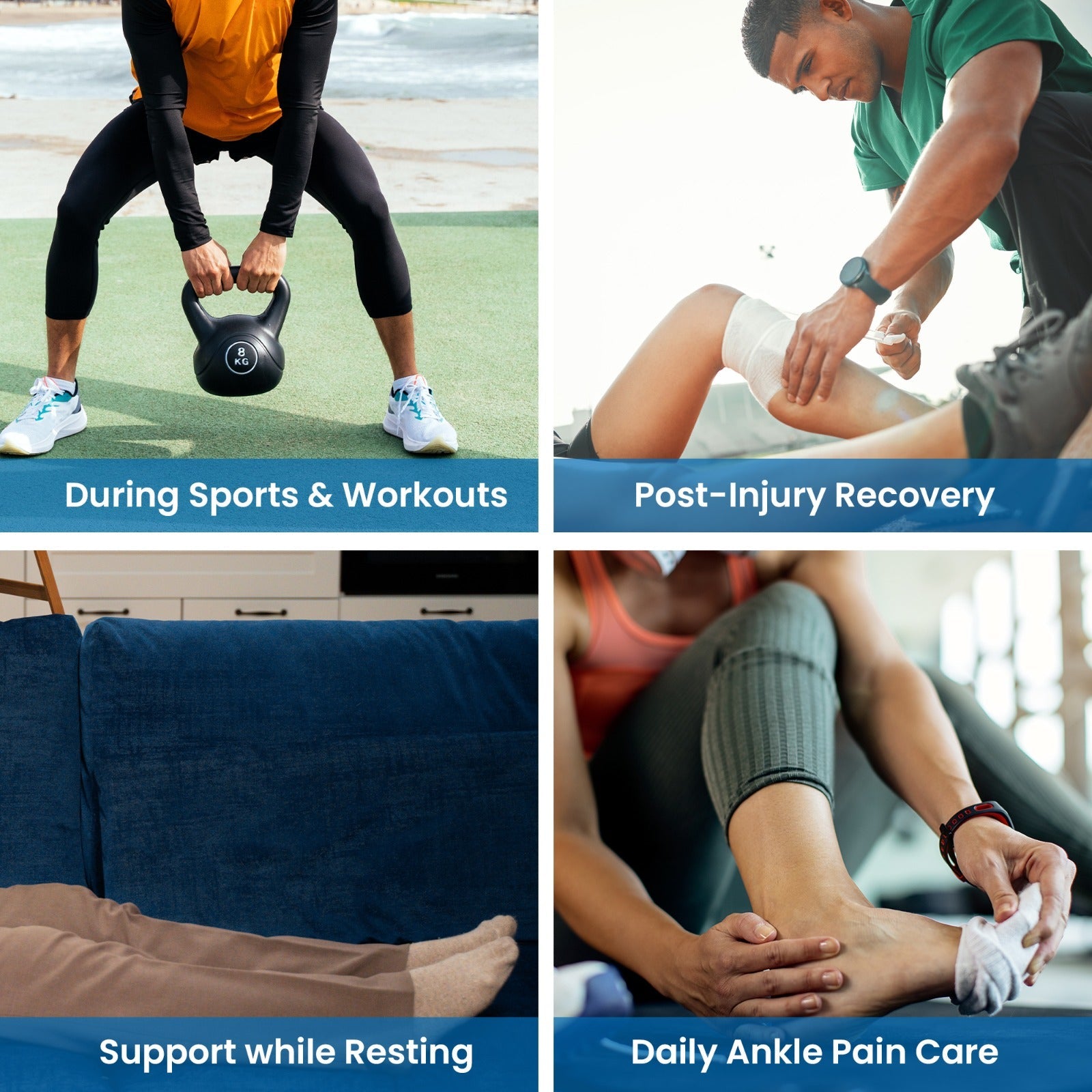 Birdcarts Ankle Wrap – Premium Compression Support for Pain Relief, Stability & Recovery - Birdcarts