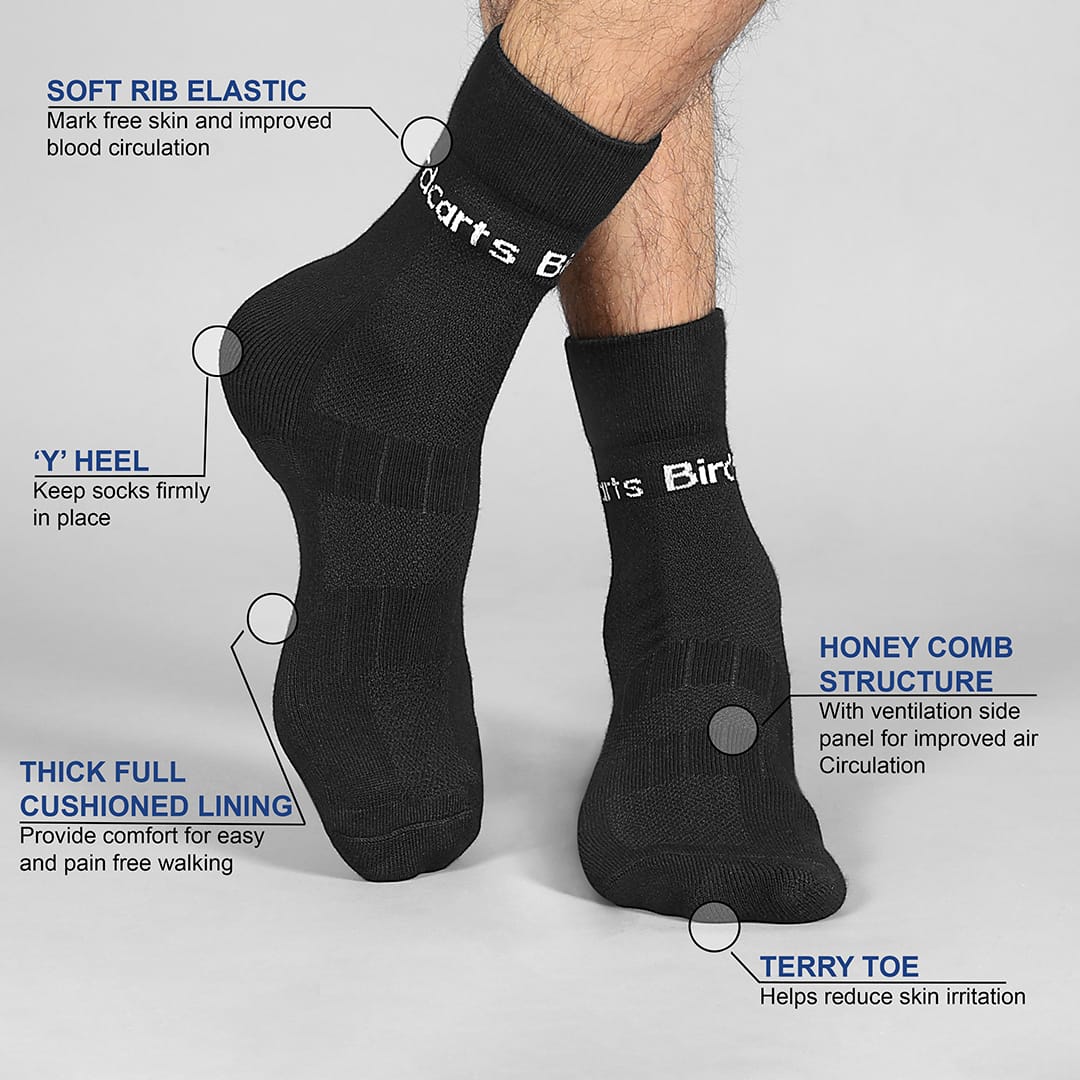 Birdcarts Bamboo Diabetic Socks - 1 Pair - Birdcarts