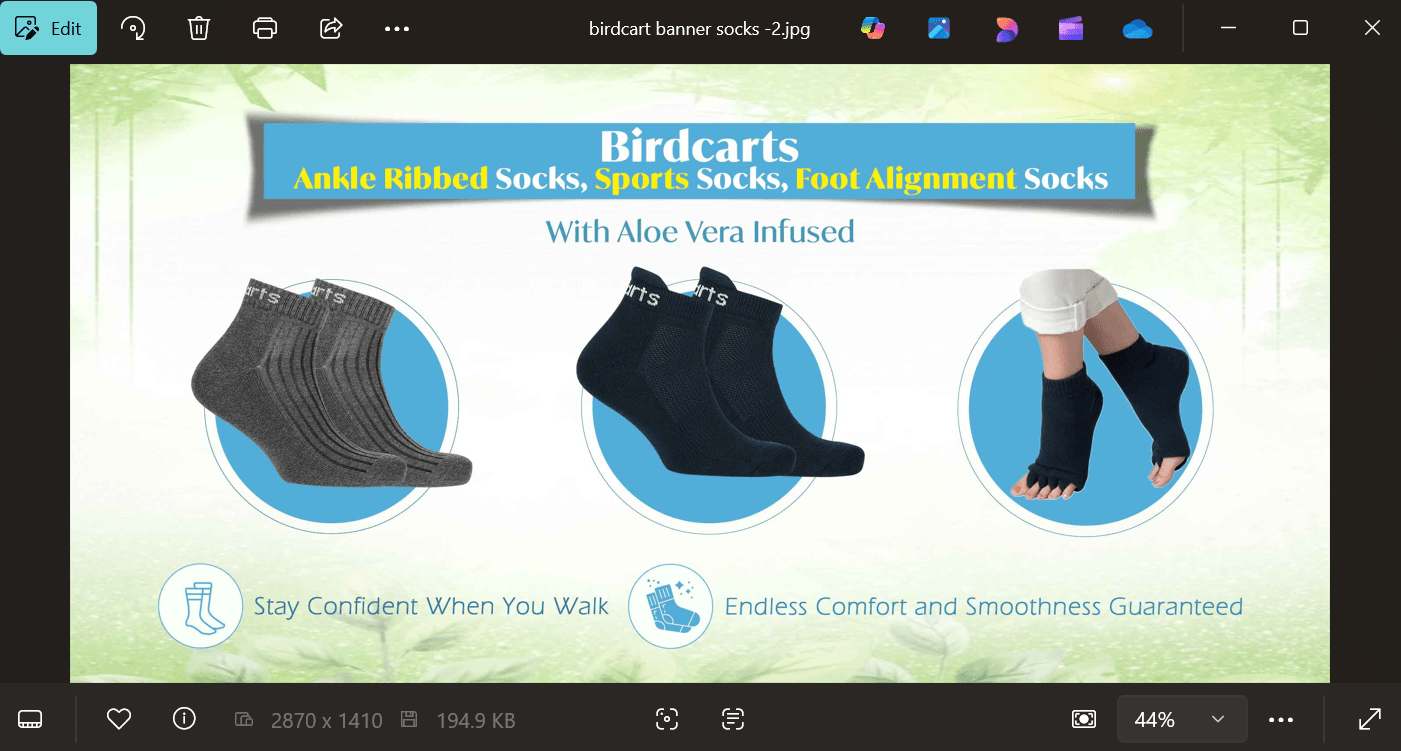 Birdcarts Bamboo Diabetic Socks - 4 Pairs - Birdcarts