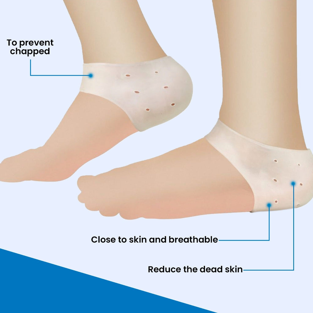 Birdcarts Silicon Gel Anti - Crack Heel Care Socks for Soft, Moisturized Feet | Best Foot Care Solution - Birdcarts