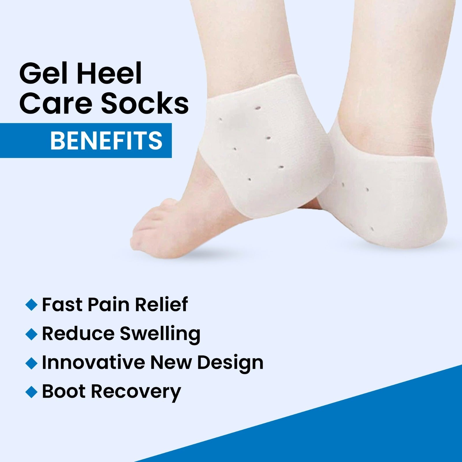 Birdcarts Silicon Gel Anti - Crack Heel Care Socks for Soft, Moisturized Feet | Best Foot Care Solution - Birdcarts