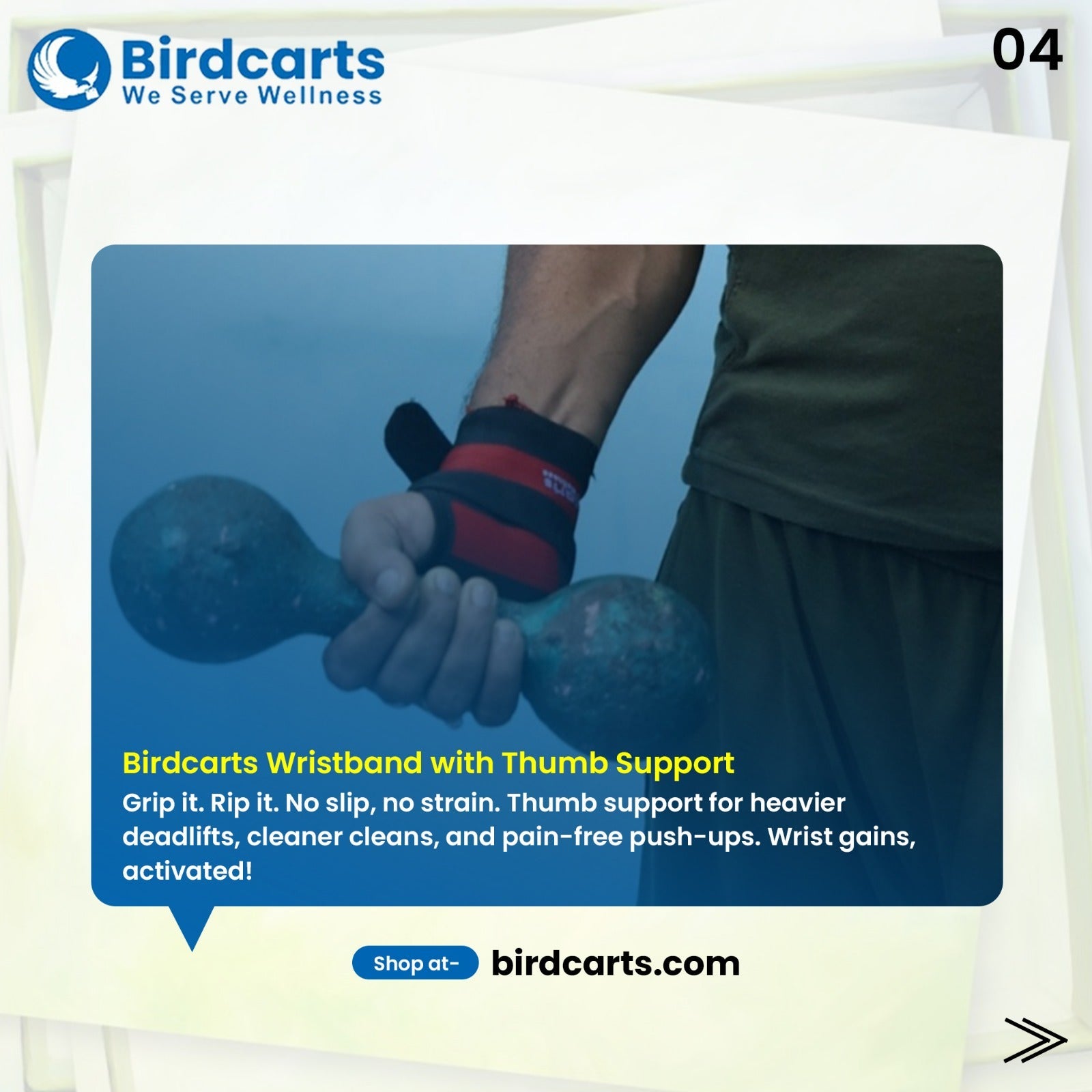 Birdcarts Wrist brace with thumbs support - Birdcarts