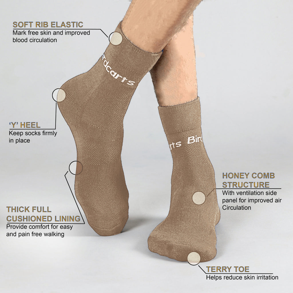 Birdcarts Bamboo Diabetic Socks - 1 Pair - Birdcarts 