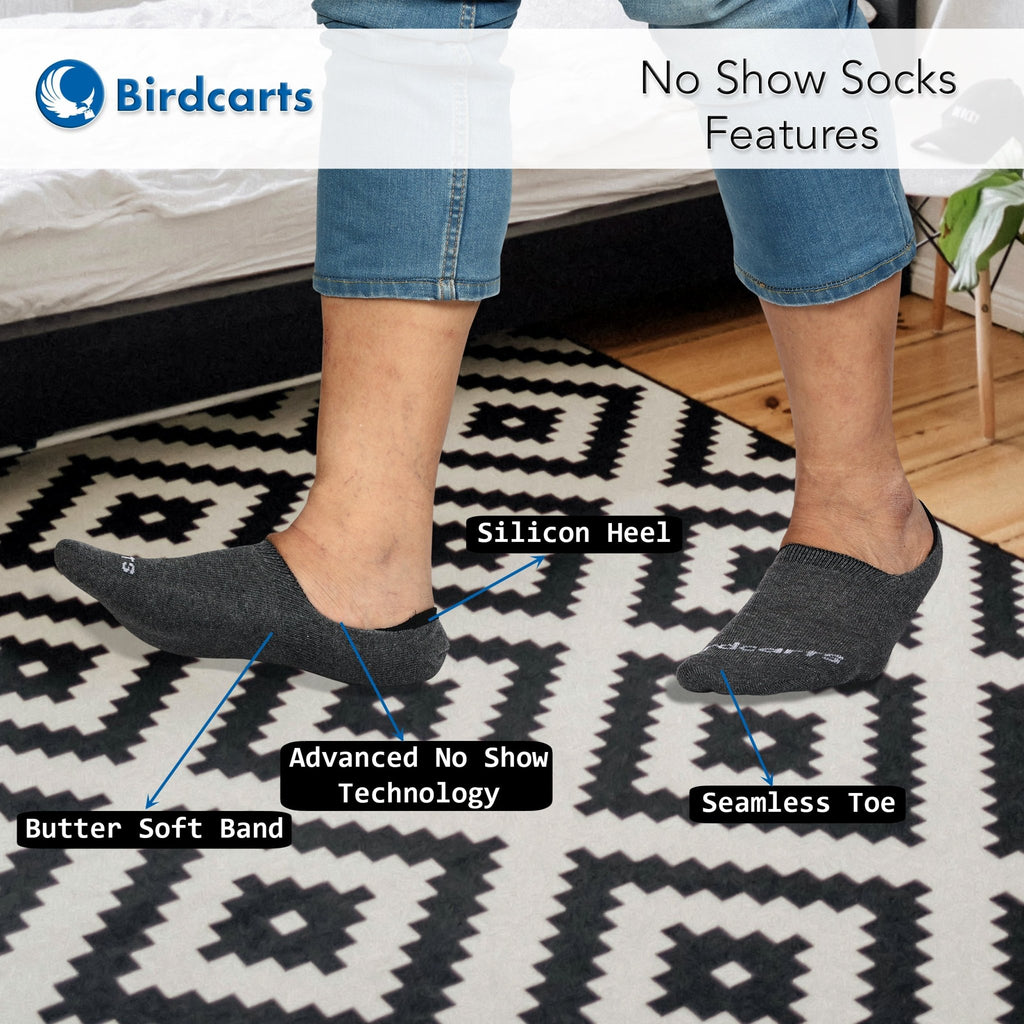 No Show Socks - 5 pairs - Birdcarts