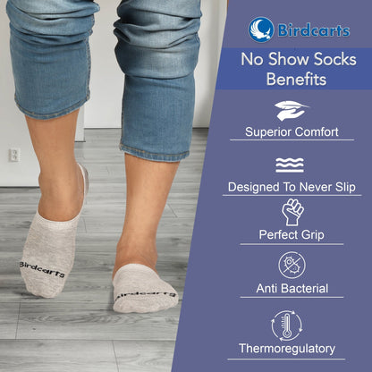 No Show Socks - 5 pairs - Birdcarts